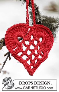This is so clever! A Danish heart pattern and tutorial.. | Crochet
